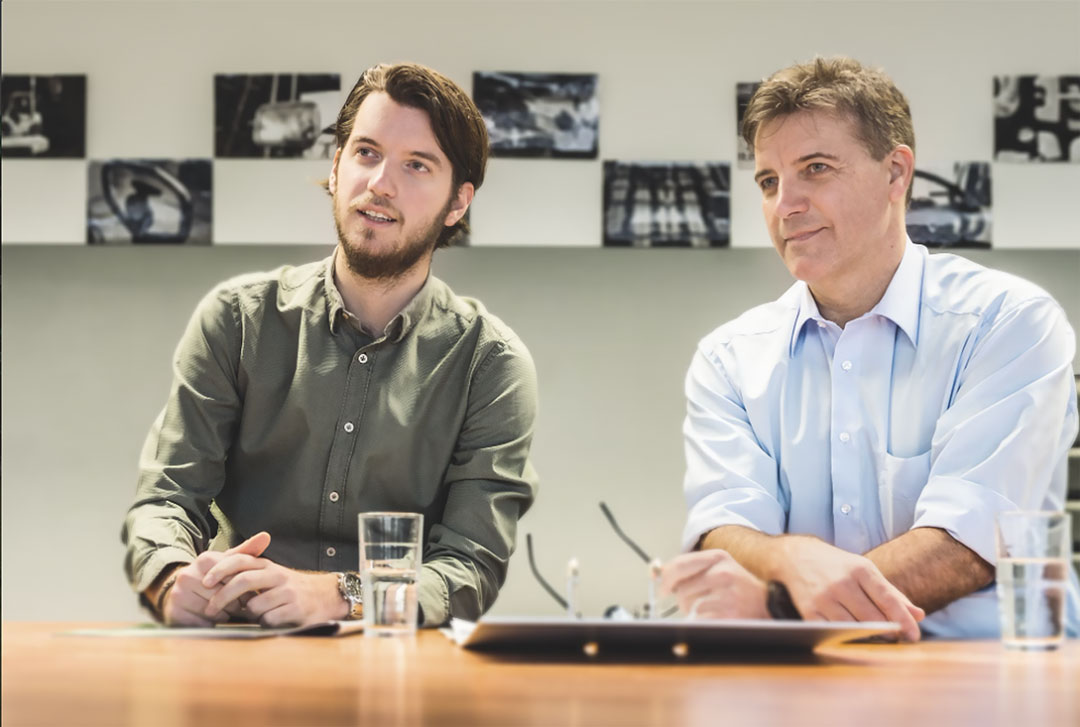 Pascal Schober mit seinem Vater Steffen-Kai Schober